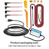 Car DVR Record Hardwire Kit 5V 2A Car Dash Cam Wire 12-30V (4 Power Outlet)