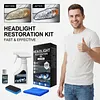 Car Headlight Restoration Kit with Towel and Sponge Headlight Cleaner and Restorer Kit for All Vehicle Types for Oxidized and Yellowed Lenses