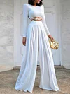 Solid Color Long Sleeves Two Piece Suits