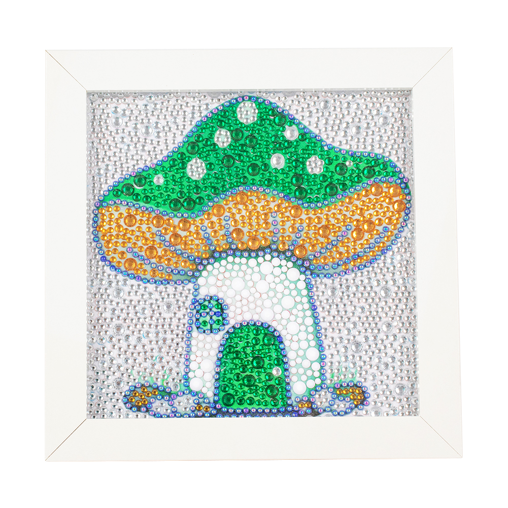 

Cartoon Mushroom House - Crystal Special Shaped Diamond Painting - 18*18CM, 501 Original