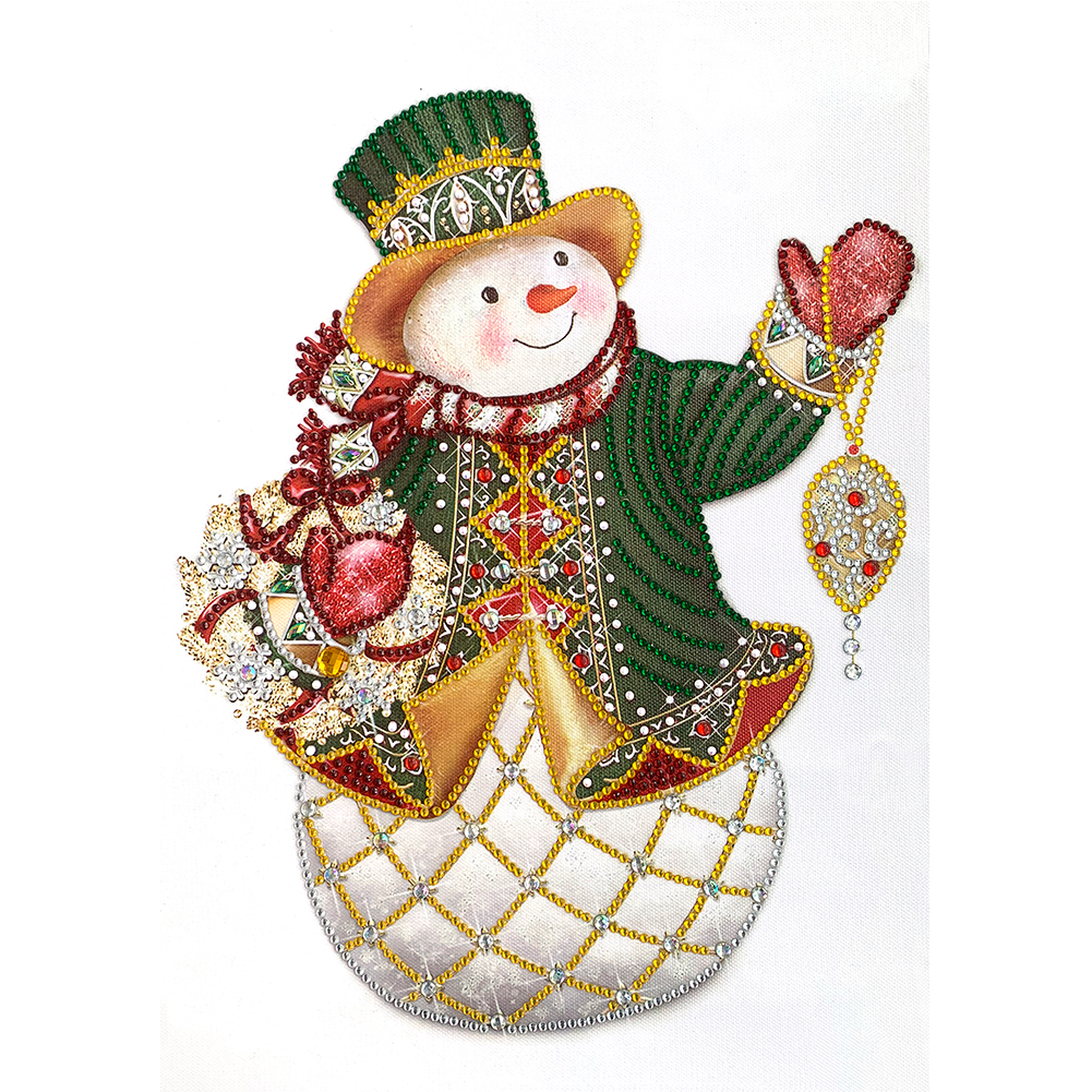 

Christmas Snowman - Special Shaped Diamond Painting - 30*40CM, 501 Original