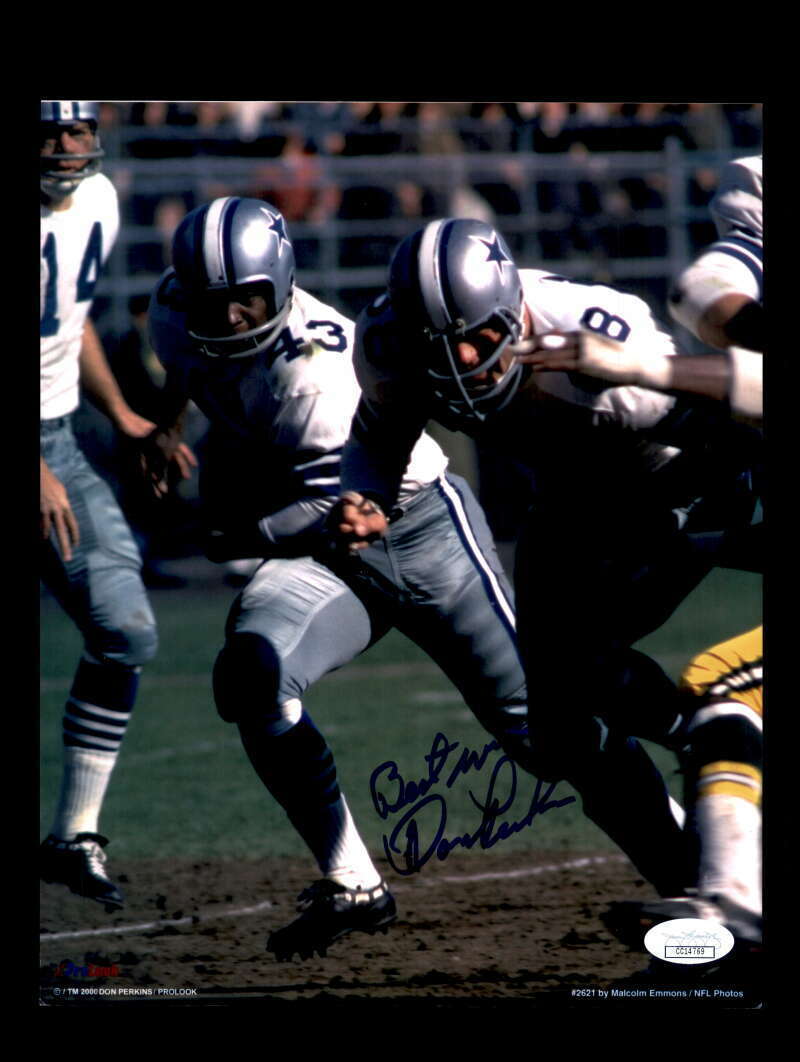 Don Persins JSA Coa Autograph 8x10 Signed Photo Poster painting Cowboys