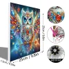 (Pre-Framed)Owl-Special Shape Diamond Painting Kit(25x25cm)