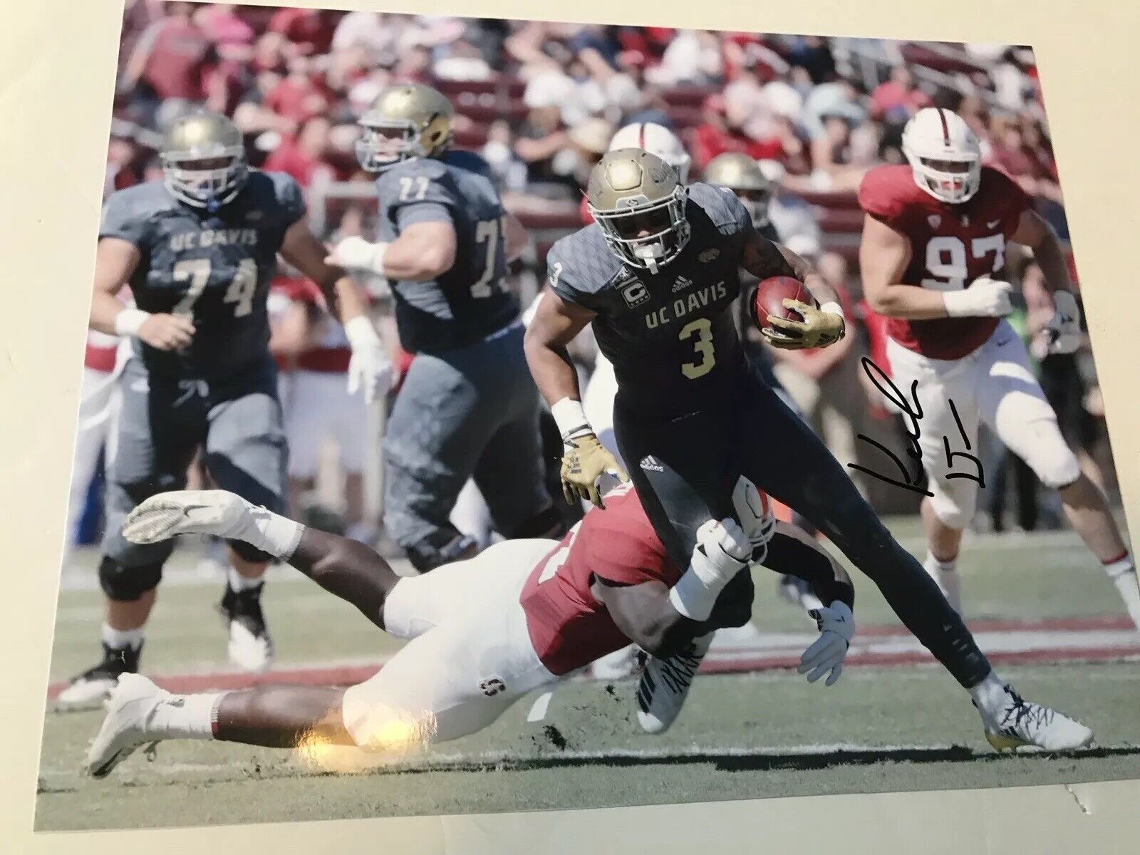 Keelan Doss UC Davis Aggies signed autographed 8x10 football Photo Poster painting 2019 Draft F