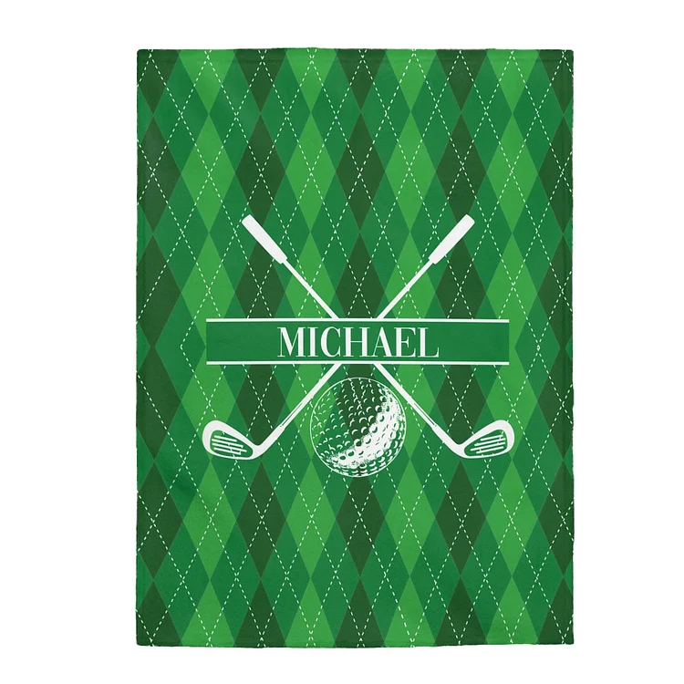 Personalized Golf Blanket For Comfort & Unique|BKKid210[personalized name blankets][custom name blankets]