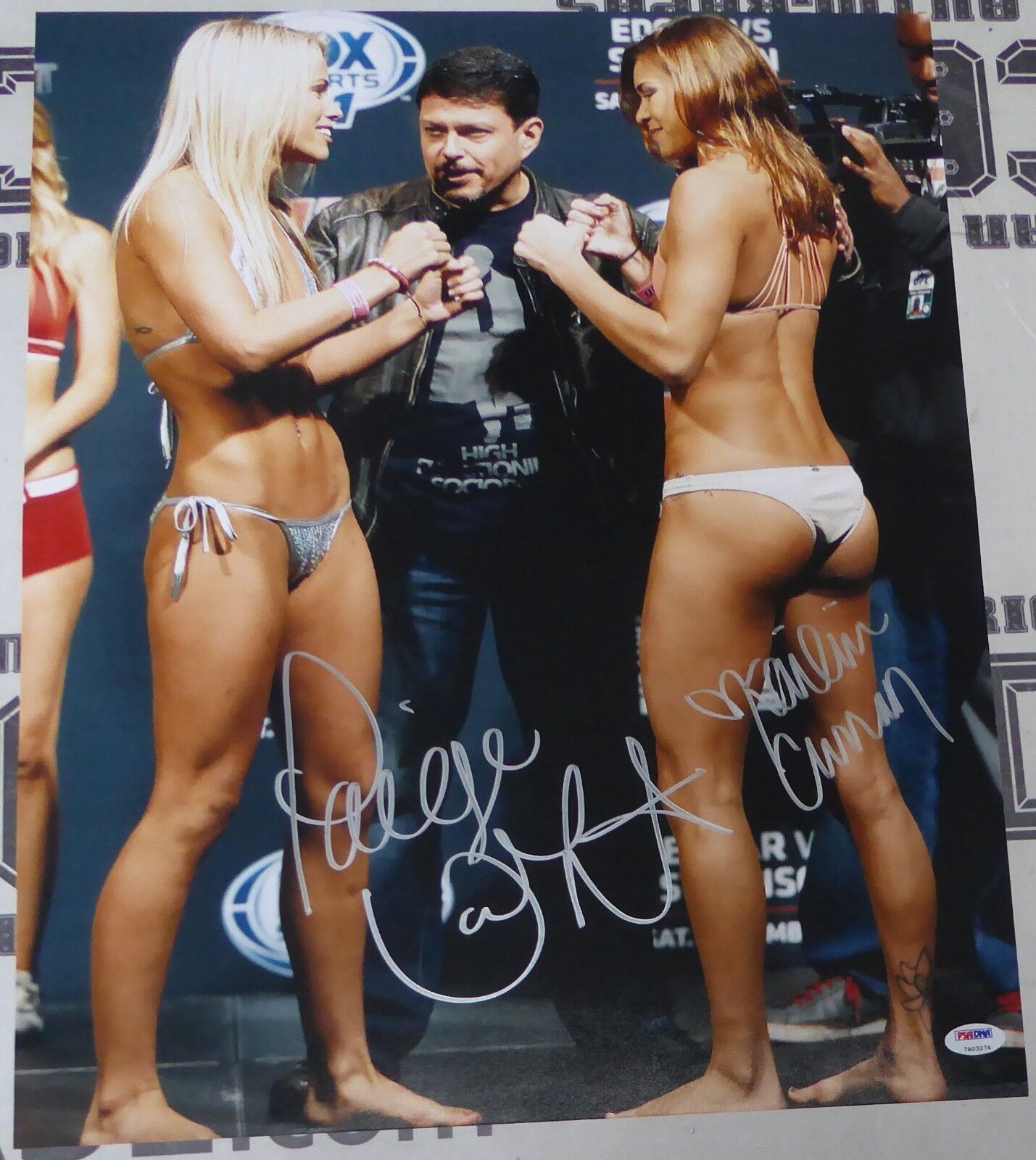 Paige VanZant & Kailin Curran Signed UFC 16x20 Photo Poster painting PSA/DNA COA Auto'd Picture