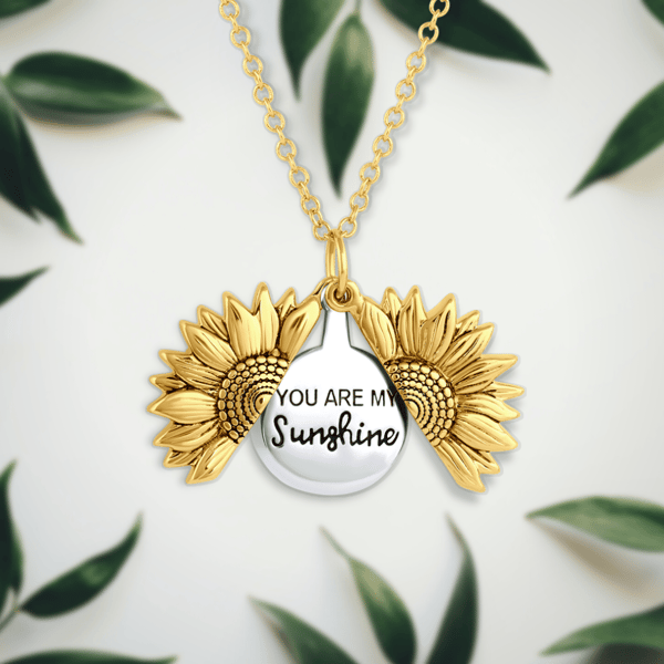 "You Are My Sunshine" Necklace（Double-sided engraving）