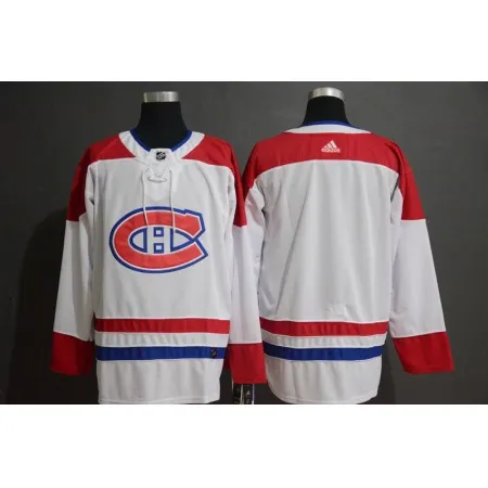 Men's  Montreal Canadiens White Stitched NHL Jersey
