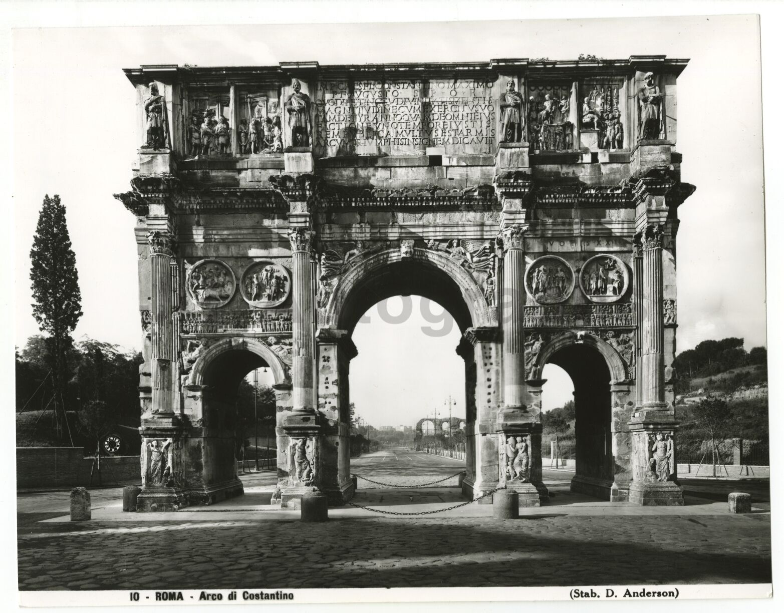 Italian Architecture, Arch of Constantine - Vintage 8x10 Photo Poster paintinggraph