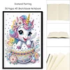 50 Pages DIY Unicorn Special Shaped Diamond Painting Notebook