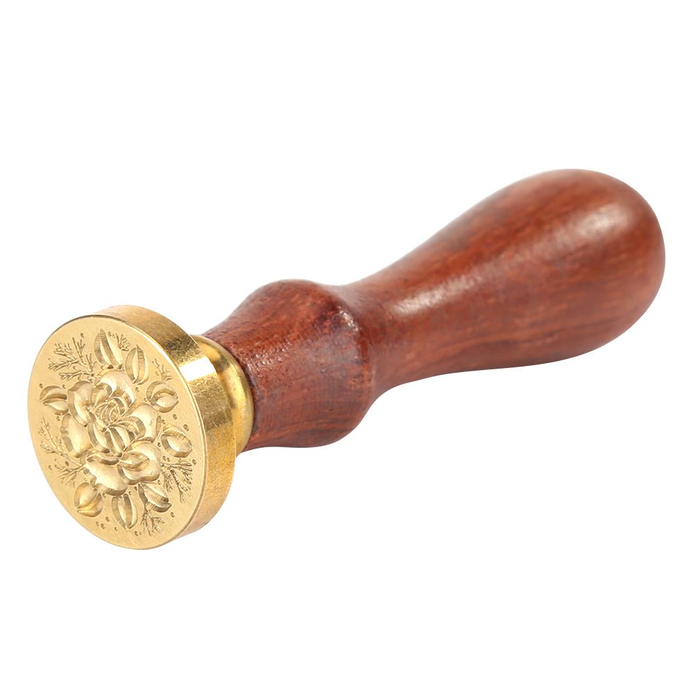 

Plant Pattern 4D Carving Seal Wax Brass Stamp - Wax Seal Stamp, 501 Original