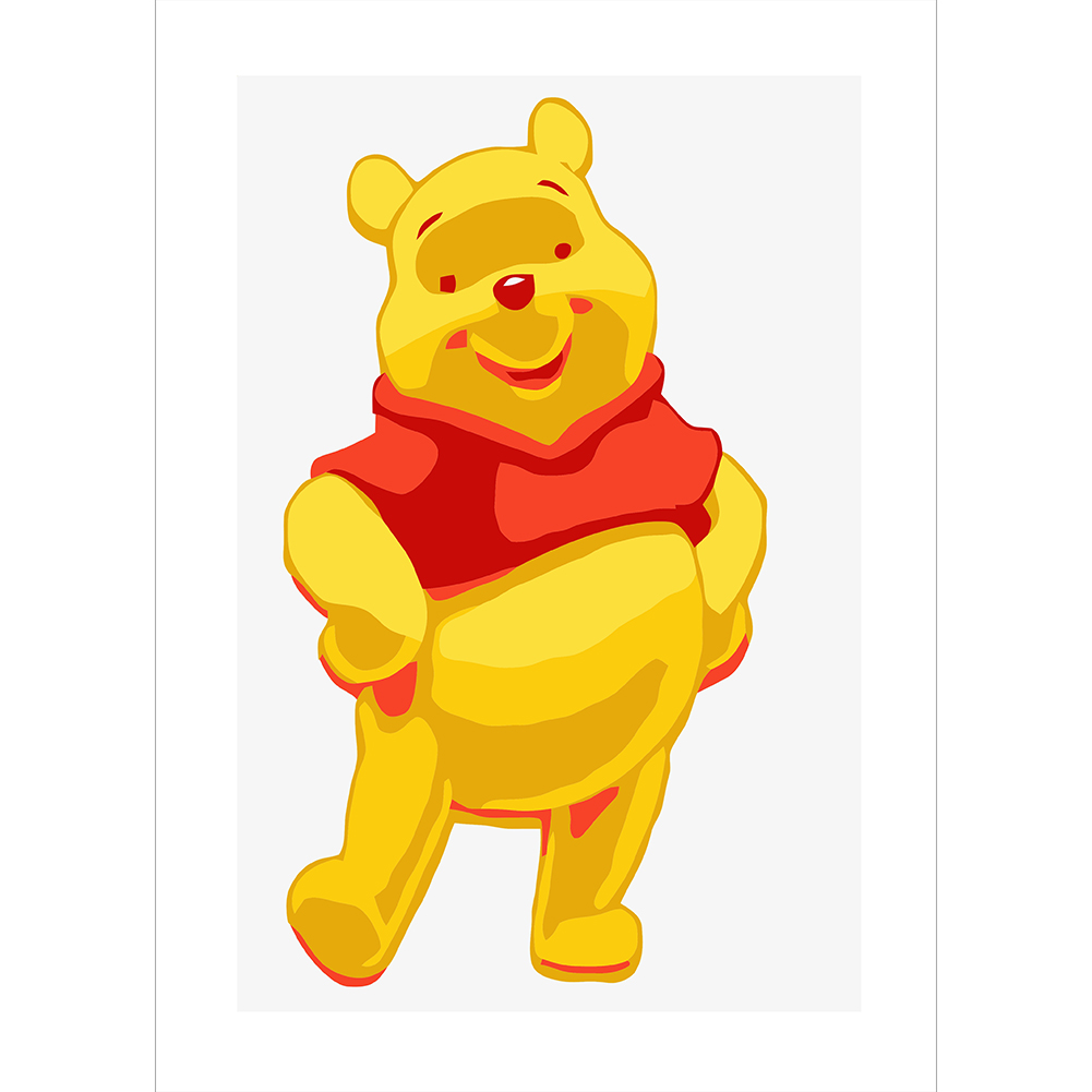 

20*30CM - Paint By Numbers - Cartoon Bear, 501 Original