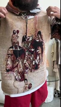 Hip Hop Rap Casual Tapestry Hoodie