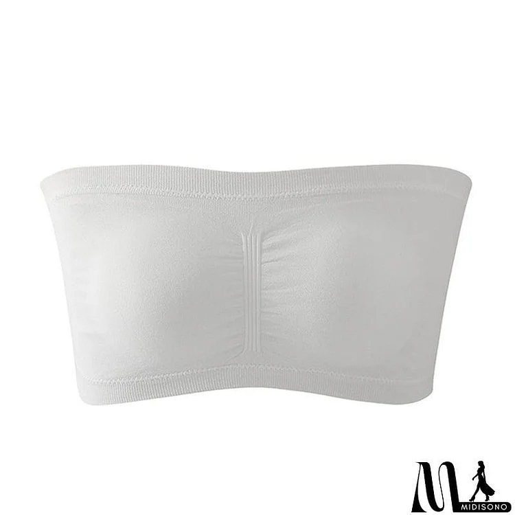 New Plus Size Strapless Bra Breathable Tube Top Sexy Crop Tops