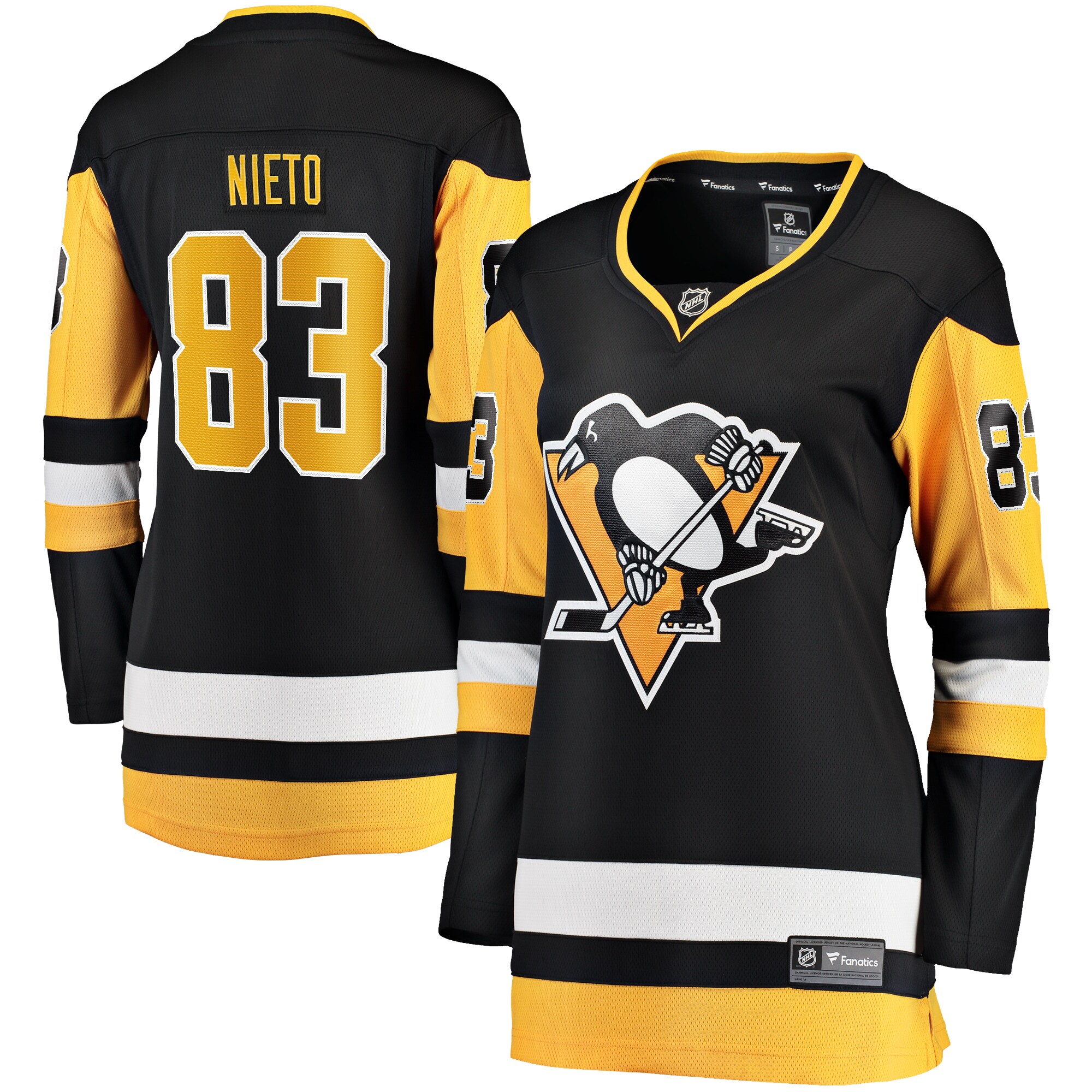 Matt Nieto Pittsburgh Penguins Fanatics Women&rsquo;s Home Breakaway   Jersey &ndash; Black mysite
