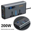 12V/24V To AC 220V Auto Converter Digital Display Auto Power Inversor 4 USB Port