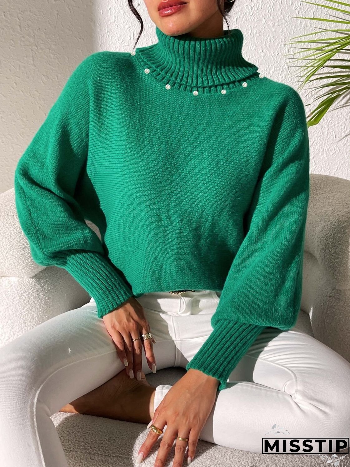 Turtleneck Long Sleeve Sweater