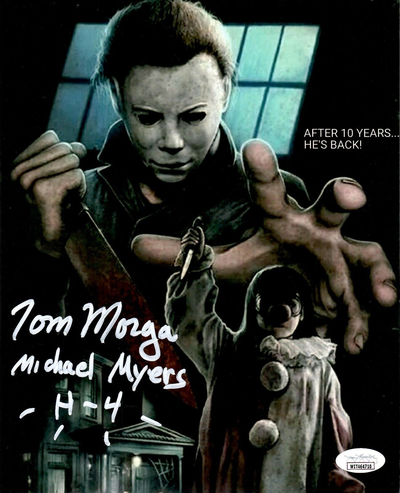 Tom Morga autographed signed inscribed 8x10 Photo Poster painting Michael Myers Halloween JSA