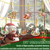 (US Local)6pcs Xmas Food  DIY Diamond Painting Art Pendant Wall Door Decoration