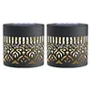 2 Pack Solar Hollow Iron Wall Light Outdoor Garden Fence Lamp