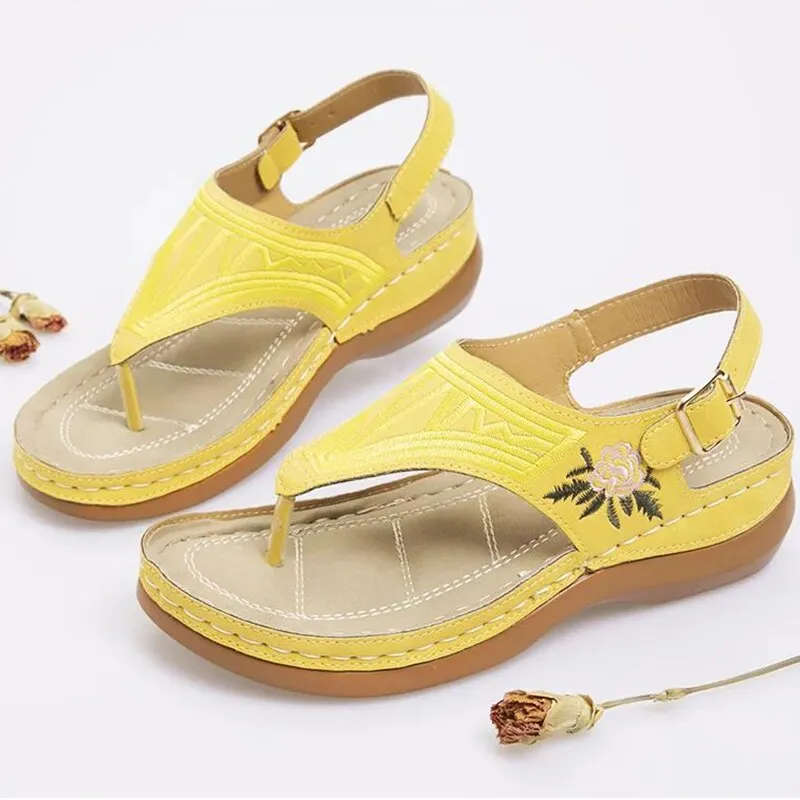 Women Sandals Low Heels Sandals Summer Shoes Women Wedges Shoes Sandalias Mujer Casual Women Flip Fliops Dropshipping Sandales