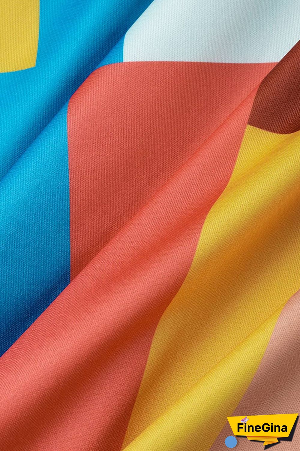 Apricot Sexy Casual Print Bandage Printing V Neck Wrapped Skirt Dresses