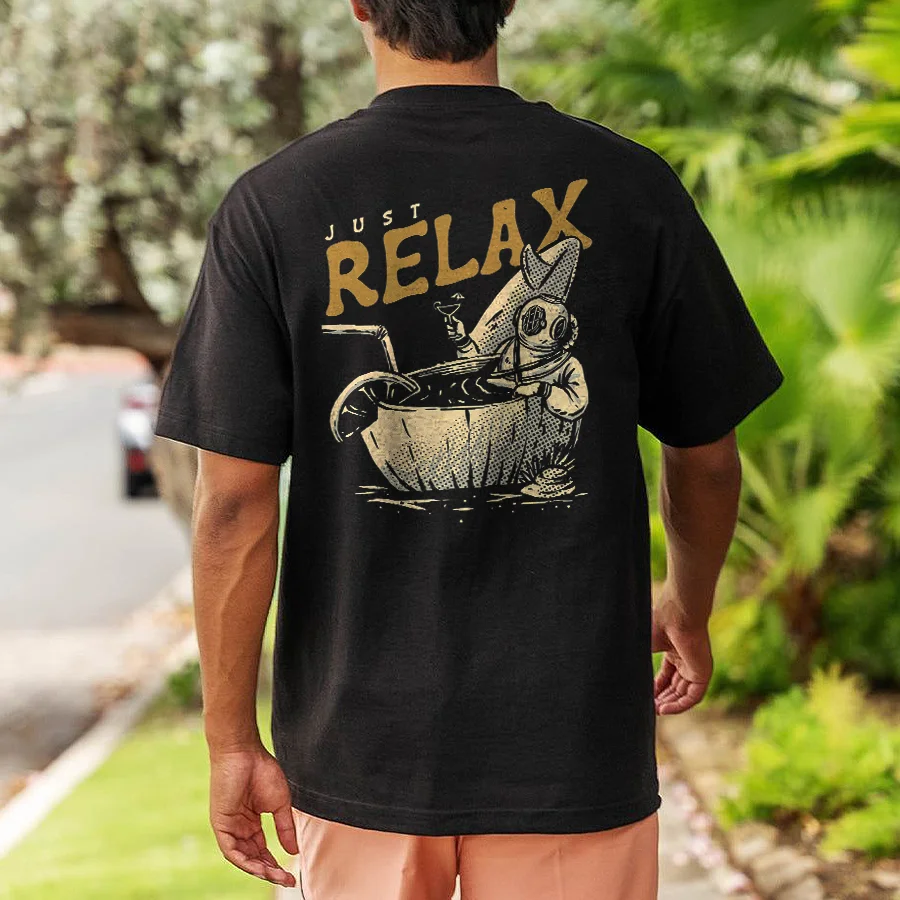 Just Relax Printed Men's T-shirt