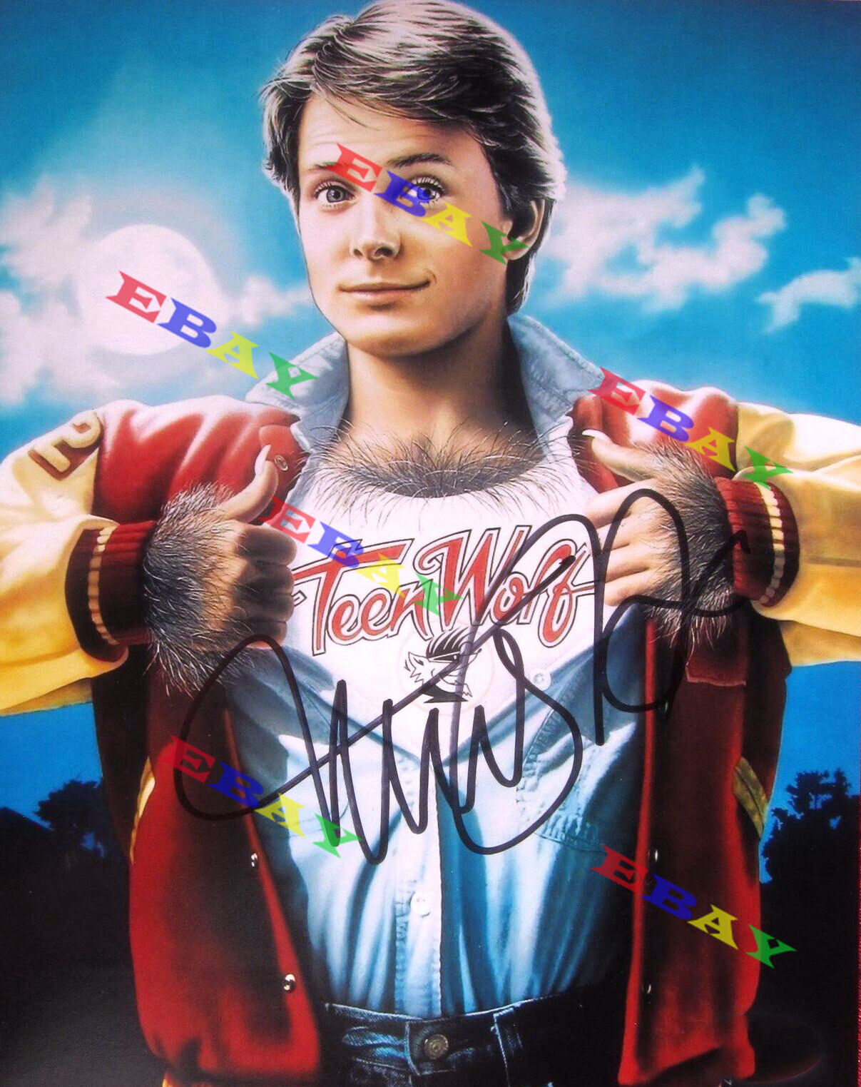 Michael J. Fox TEEN WOLF Autographed Signed Photo Poster painting Reprint