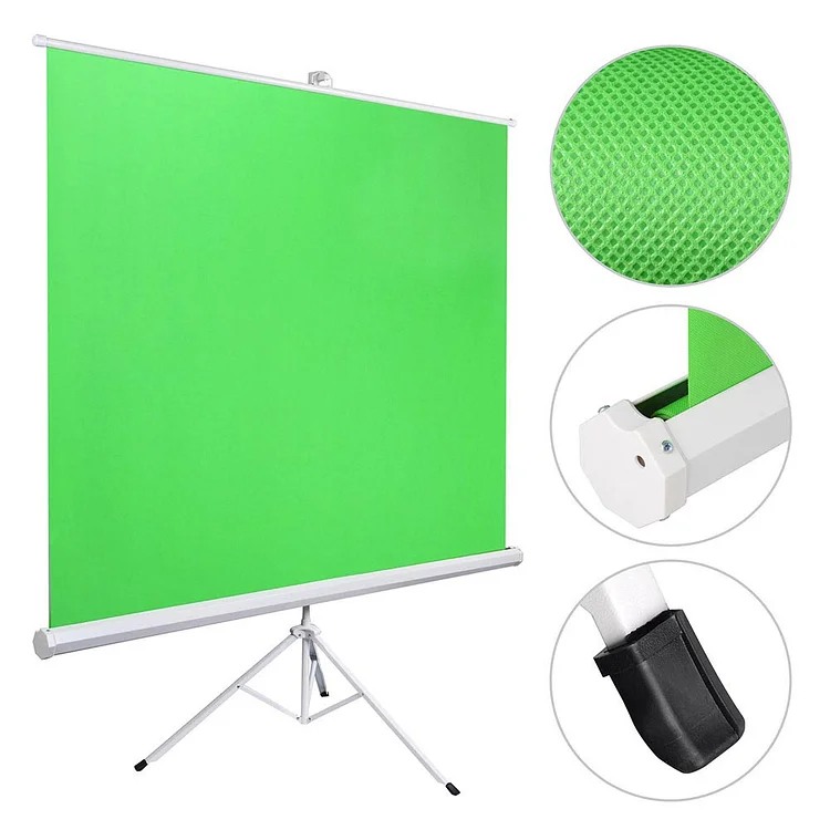 Yescom Retractable Green Screen Chromakey with Stand 6'x6'