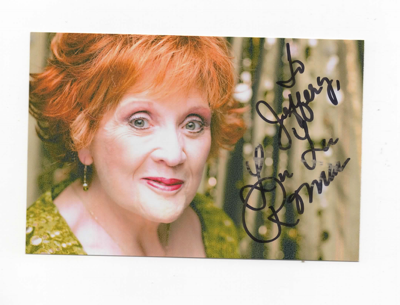 Lulu Roman Original Autographed 4 x 6 in Photo Poster painting