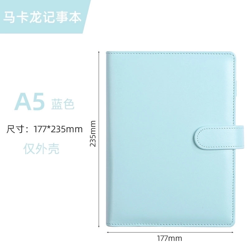 Creative Solid Color Macaron Student Stationery Loose-leaf Notebook