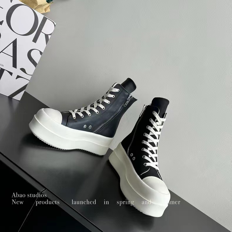 Shinesparkplay shoes for women shoes Thick bottom height increase gang shoes female tide cool summer 2025 new lace up muffin plate shoes with skirt short boots