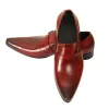 Mens Slip on Leather Dress Shoes