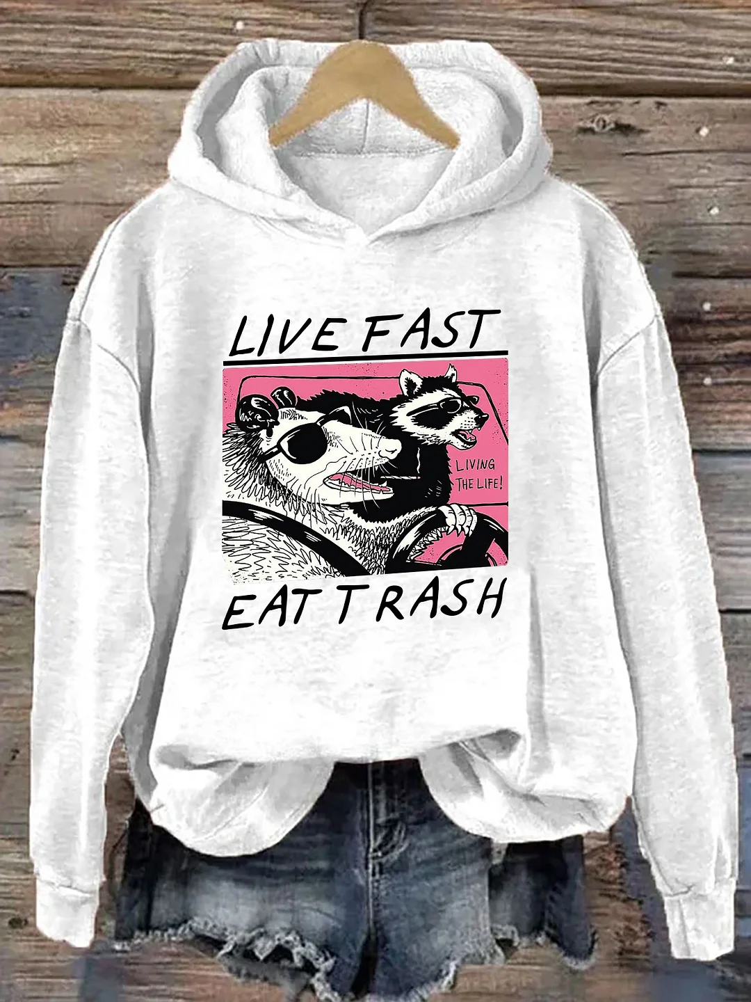 Live Fast Eat Trash Hoodie