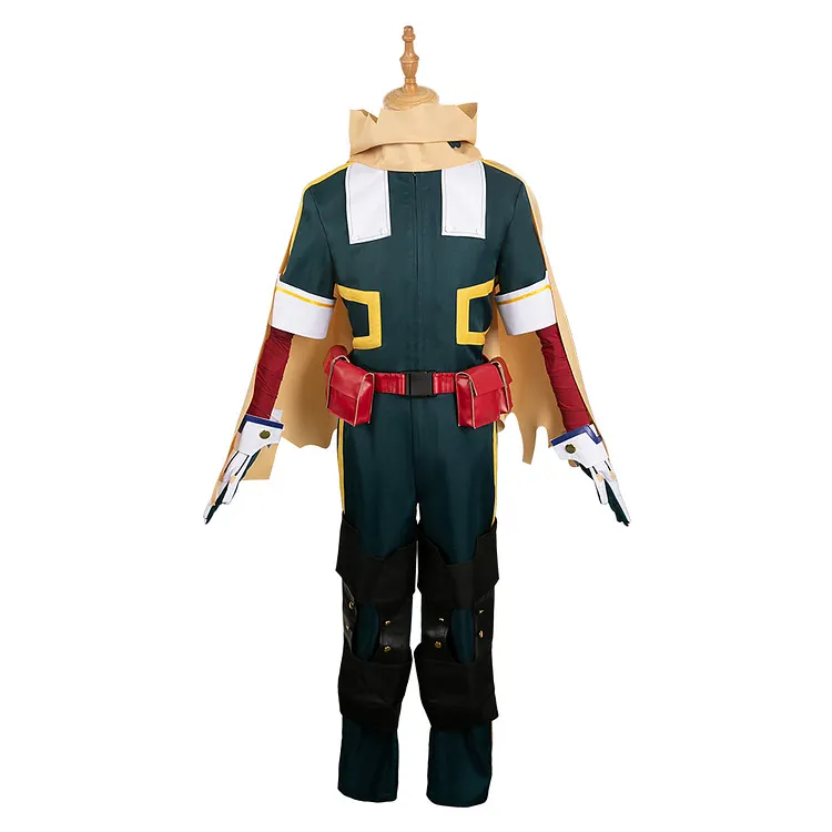 Midoriya Izuku Green Battle Suit Outfits Cosplay Costume Halloween Carnival Suit