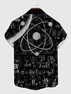 Science Class Physics Formulas and Models Printing Men's Short Sleeve Shirt
