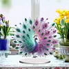 (US Only)Acrylic 2D Flat Peacock DIY Diamond Painting Desktop Ornaments Kit for Decor