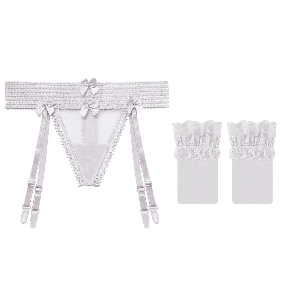 Sdrawing Sdrawing White Silk Sexy Garter Lace Lace Legs Long Perspective Tempting Over The Knee Black Silk Garter Garter 2067