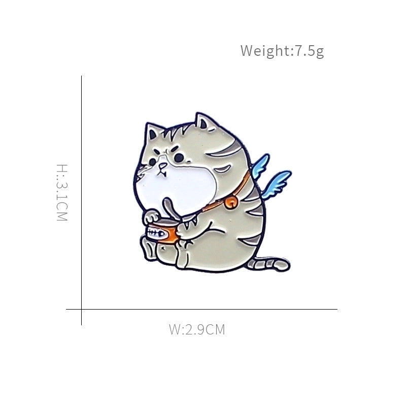 Minimalist Pin Animal Alloy Stoving Varnish Unisex Brooches