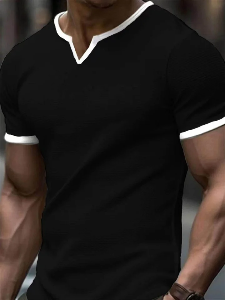 Sports Men's T-shirt Spring and Summer Round Neck Loose Fashion Casual Short Sleeve