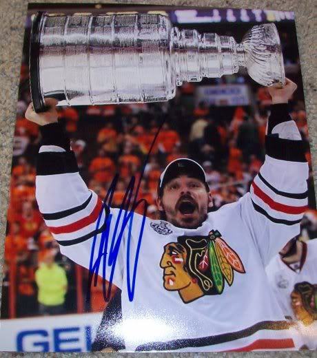 BRENT SOPEL SIGNED AUTOGRAPH CHICAGO BLACKHAWKS STANLEY CUP 8x10 Photo Poster painting w/PROOF