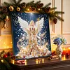 DIY Special Shape Diamond Painting Pearl Art With Inner Frame Kit 25x25cm(Christmas Angel)