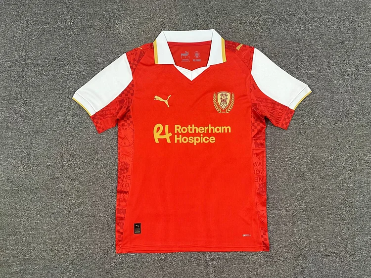 2025-26 New Season-Rotherham Home Jersey-Fans Edition