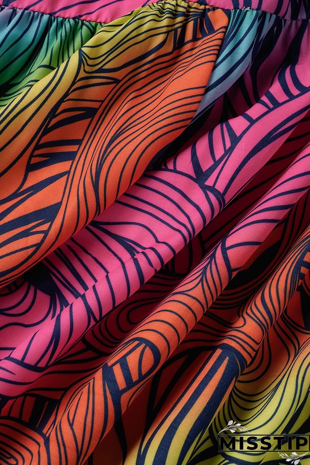 Cyan Casual Print Patchwork Buckle Fold Turndown Collar Long Dress Plus Size Dresses