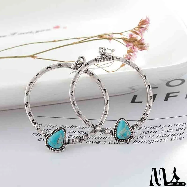 Artificial Turquoise Drop Earrings