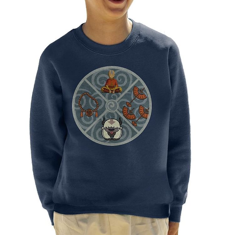 Avatar Last Airbender Ang Spiritual Circle Kid's Sweatshirt