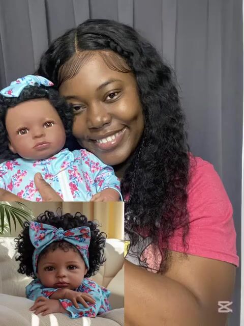 Babeside Quiet Reborn Baby Laney 20'' African American Little Infant Girl Healing of the Heart
