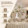 [US Local Warehouse] Balloon Stuffer Filling Tool with Air Pump & Expander Tool Balloon Stuffing Machine Set for Wedding Christmas Birthday Party Decoration (Multi port 2-in-1)
