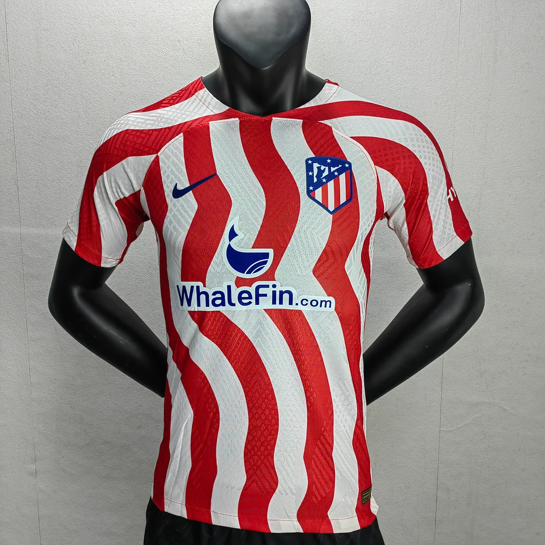 2022-2023 Atletico Madrid Home Player Version Football T-Shirt Thai Quality