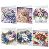 (US Only)6PCS DIY Diamond Art Greeting Cards Birthday Theme Congratulations Cards & Gifts